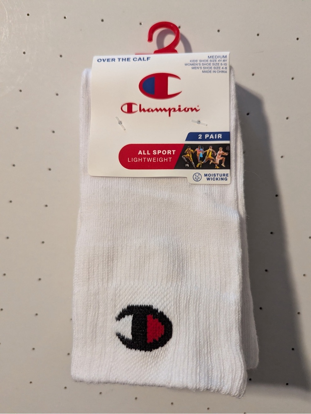 2 Pairs Champion over the calf socks